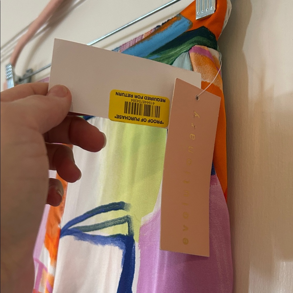 Colorful Abstract Wide Leg Pants - Picture 4 of 5